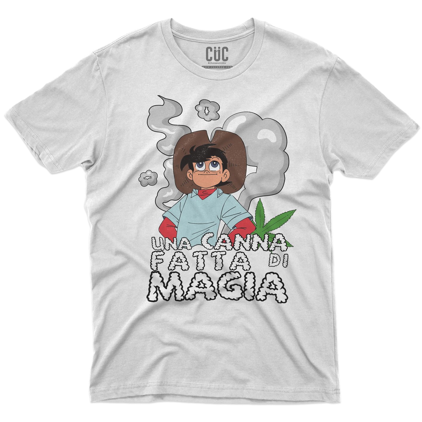 CUC T-SHIRT Una canna fatta di magia - ANIME MANGA - Divertente -  #chooseurcolor