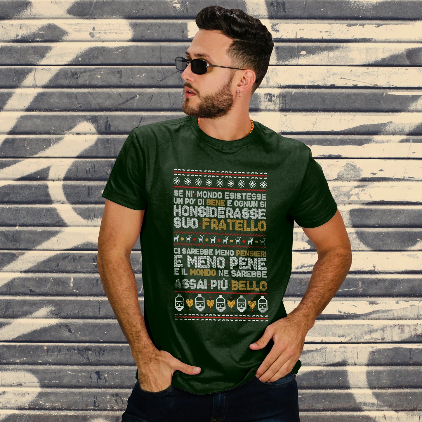 CUC T-SHIRT PATCHANI - Poesia Natalizia - PERSONAGGI FAMOSI - Natale -  #chooseurcolor