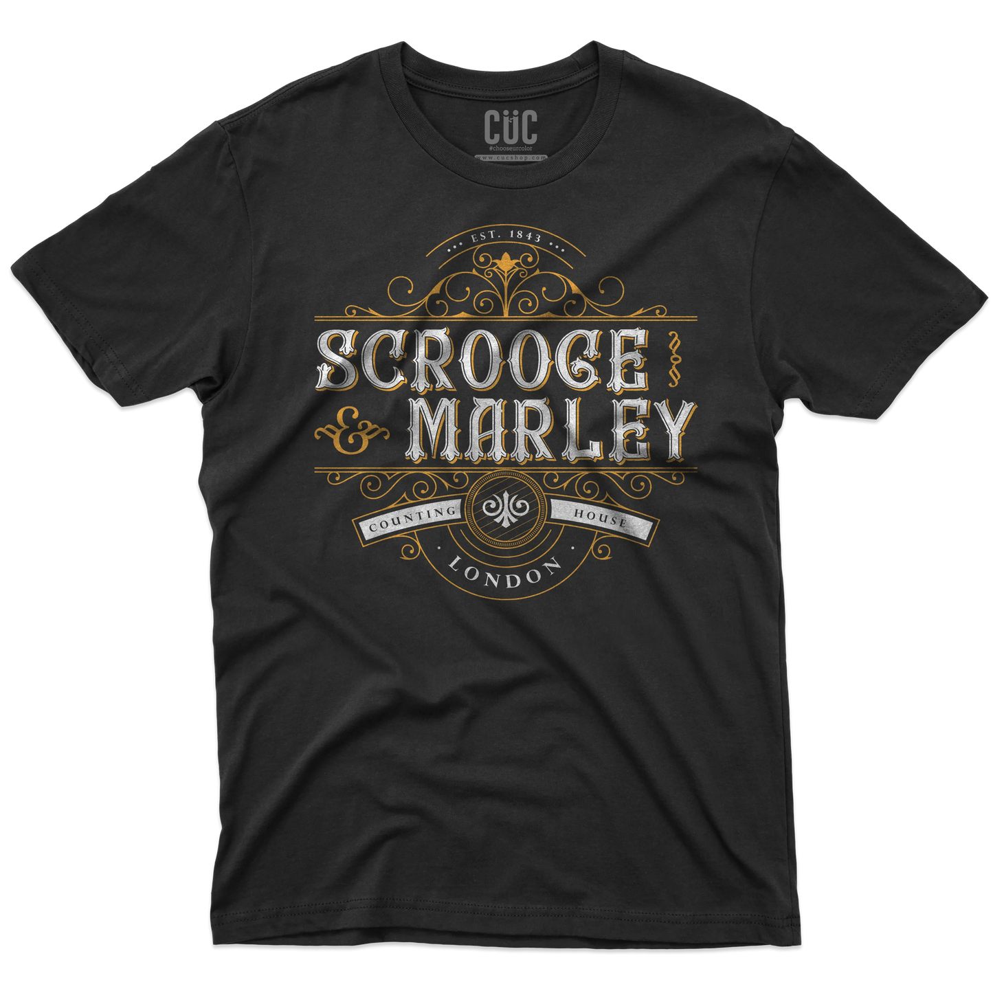 CUC T-SHIRT Scrooge & Marley Counting House - NATALE - PERSONAGGI FAMOSI - Charles Dickens - Canto di Natale -  #chooseurcolor