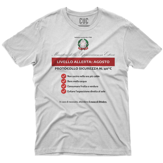CUC T-SHIRT RACCOMANDAZIONI ESTIVE - PERSONAGGI FAMOSI - Estate - Divertente - Sopravvivenza -  #chooseurcolor