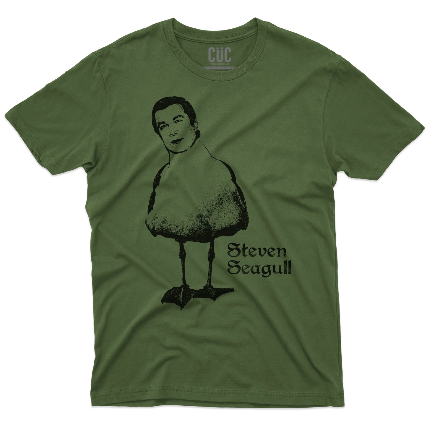 CUC T-SHIRT STEVEN SEAGULL - PERSONAGGI FAMOSI - Divertente - FILM - CINEMA - SEAGAL -  #chooseurcolor