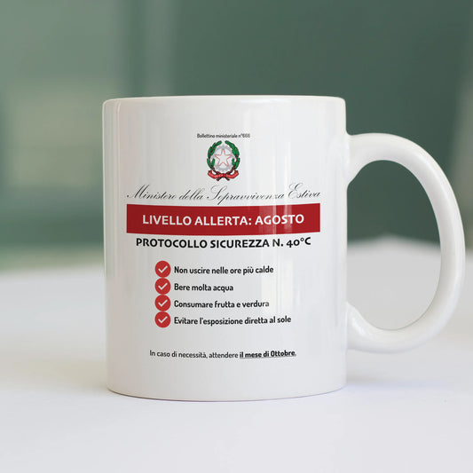 CUC TAZZA IN CERAMICA RACCOMANDAZIONI ESTIVE - PERSONAGGI FAMOSI - Estate - Divertente - Sopravvivenza -  #chooseurcolor
