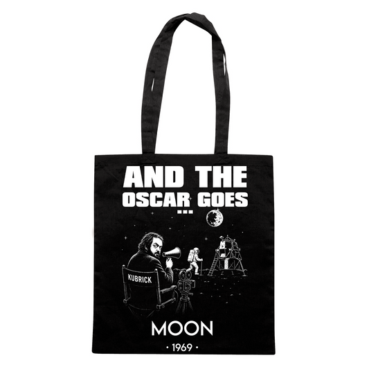 SHOPPER CUC AND THE OSCAR GOES Allunaggio Complottismo nasa Kubrick Nera M [IMGKEY:BLA:M:1]