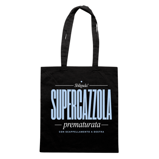 SHOPPER CUC SUPERCAZZOLA con scappellamento a destro sbiligura cult Italiano Nera M [IMGKEY:BLA:M:1]