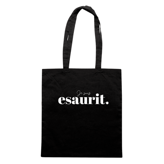 SHOPPER CUC JE SUIS ESAURIT frase esplicativa del momento Nera M [IMGKEY:BLA:M:1]