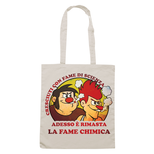 SHOPPER CUC Esplorando il Corpo umano Affamati di scienza fame chimica meme virale Sabbia M [IMGKEY:SAN:M:1]