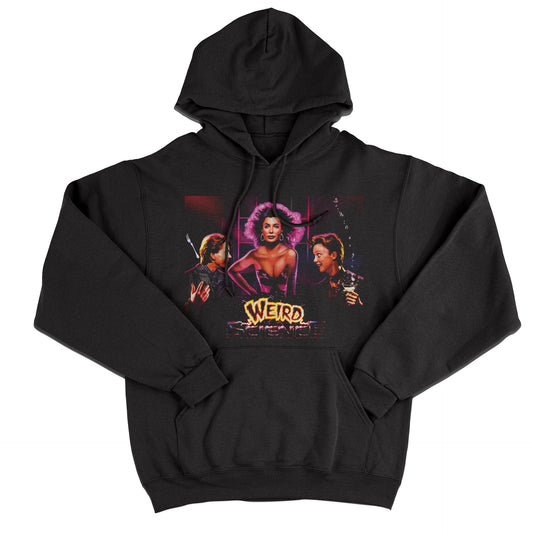 FELPA CAPPUCCIO UNA DONNA ESPLOSIVA cult anni 80 fantascienza Nera #chooseurcolor