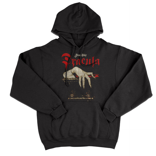 FELPA CAPPUCCIO Dracula Mano Love story gotica cult letteratura Nera #chooseurcolor