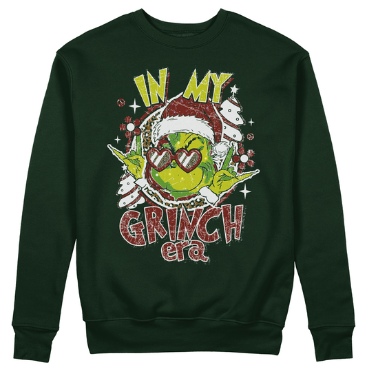 FELPA GIROCOLLO IN MY GRINCH ERA natale divertente BOT #chooseurcolor