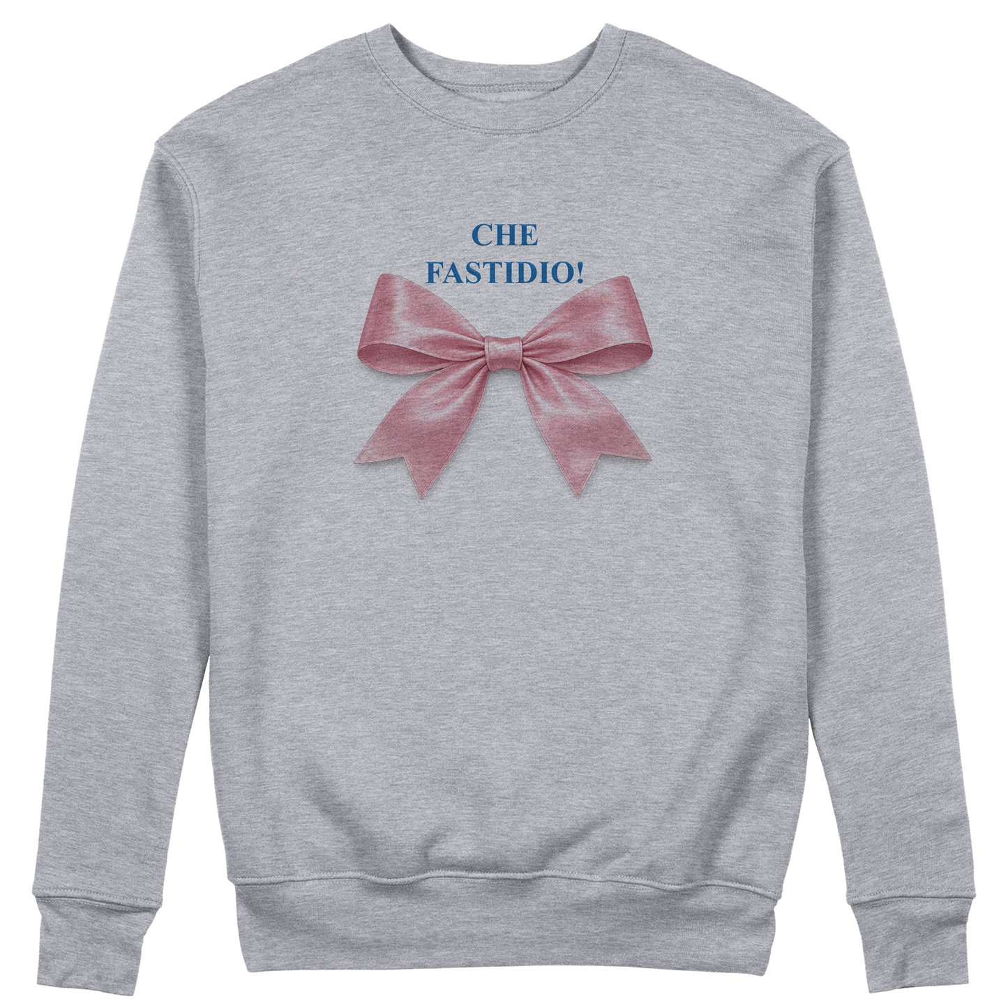 FELPA GIROCOLLO SANREMO 2026 Che fastidio Dito Grigio #chooseurcolor