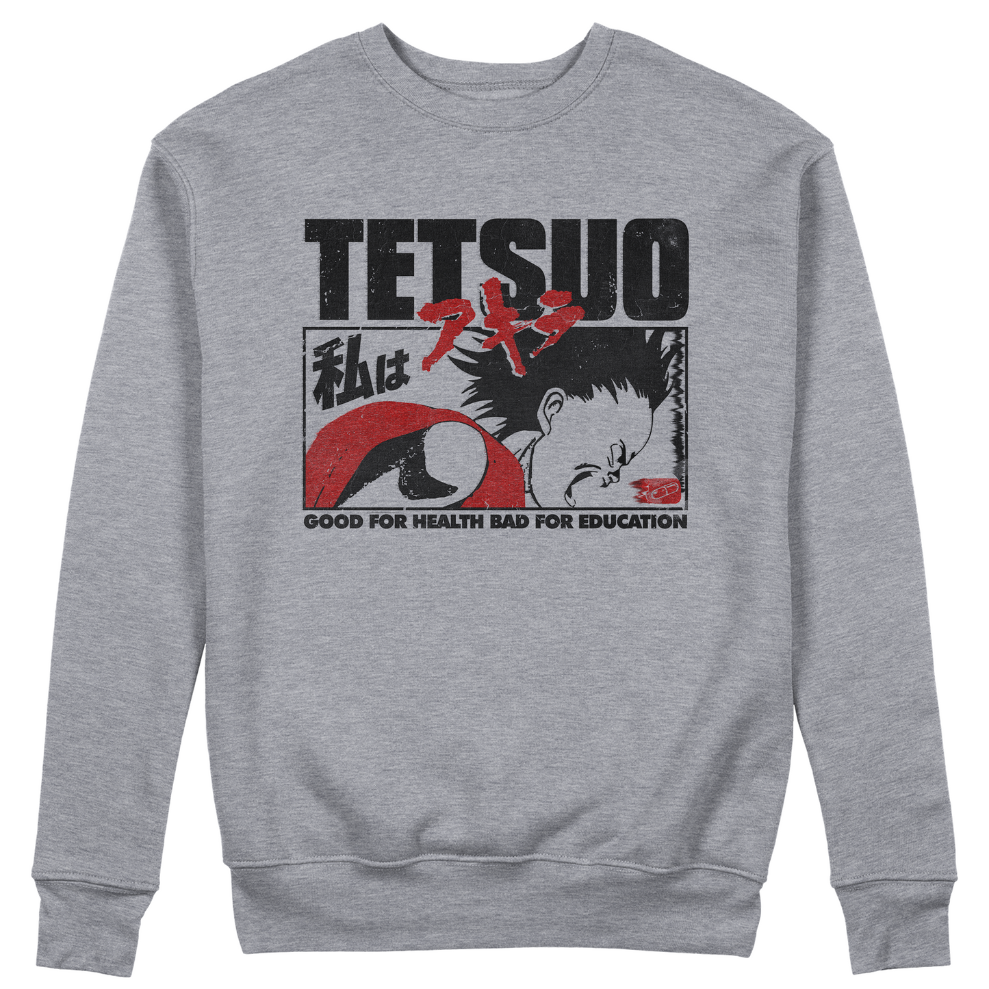 FELPA GIROCOLLO CUC Io Sono Tetsuo Anime Manga Cult Pop colture Cyberpunk Akira Grigio M [IMGKEY:GRE:M:1]
