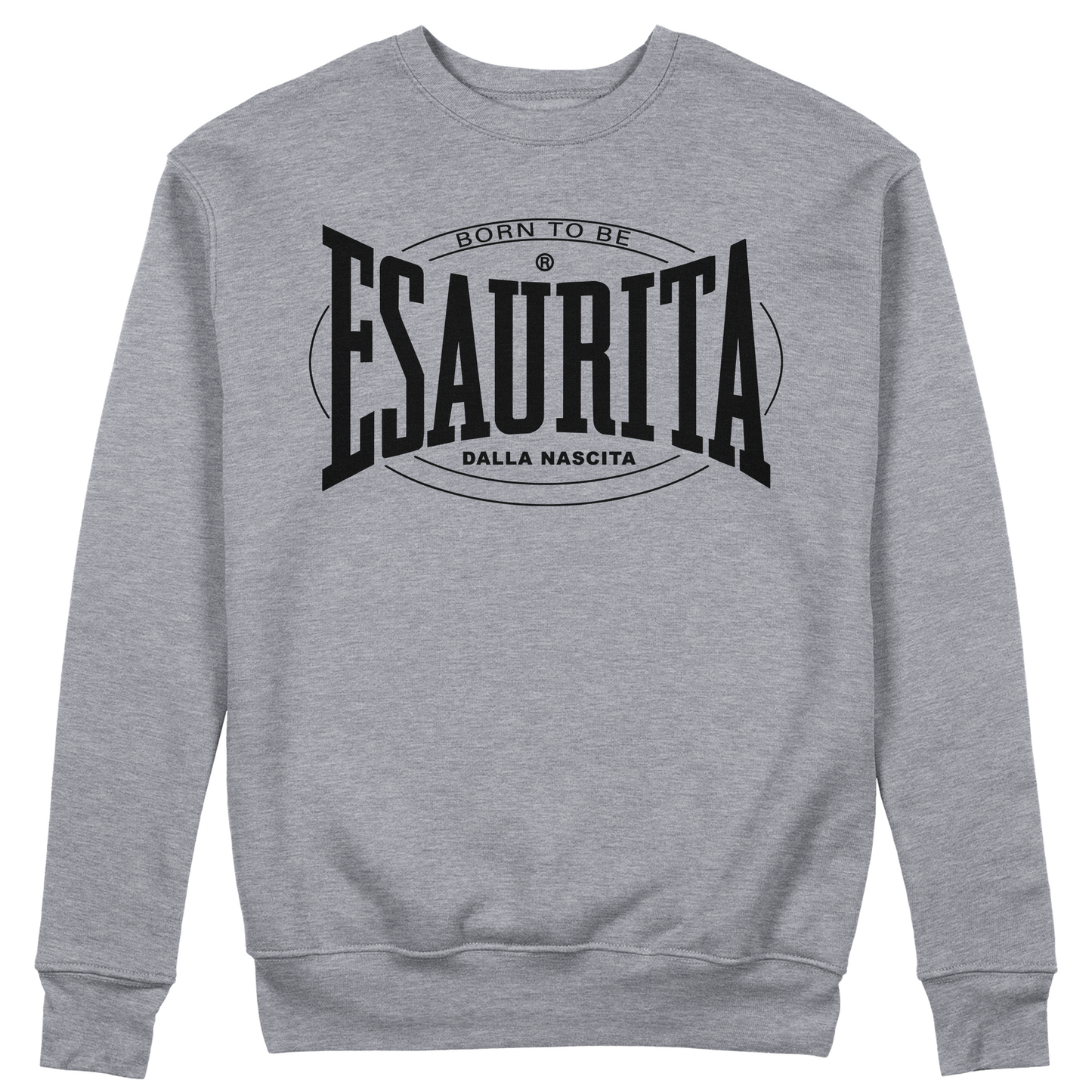 FELPA GIROCOLLO CUC Esaurita dalla Nascita maglia ispirazione sportiva Grigio M [IMGKEY:GRE:M:1]