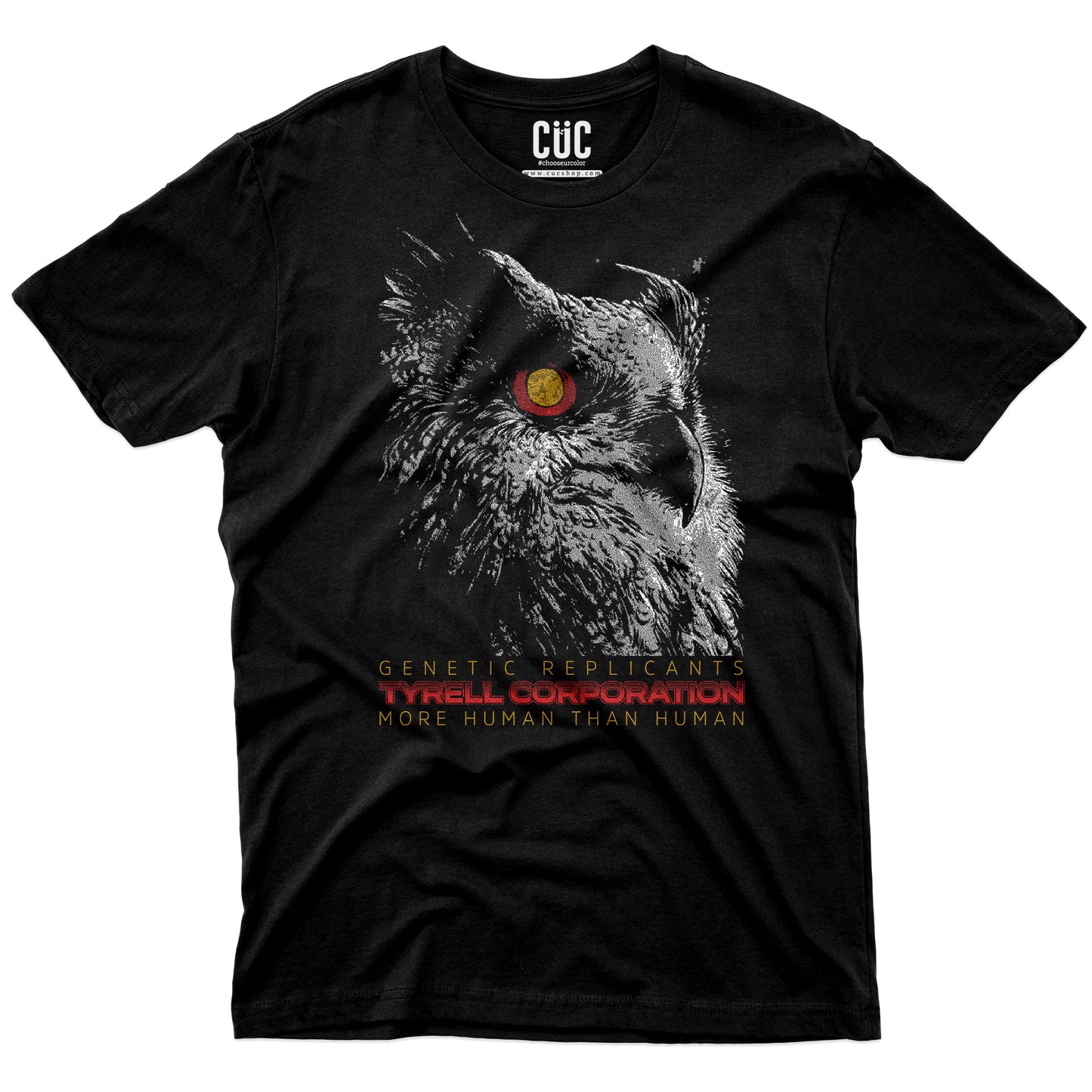 T-SHIRT MORE HUMAN THEN HUMAN Tyrell corporation Blade Runner Nera #chooseurcolor