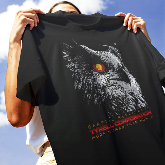 T-SHIRT MORE HUMAN THEN HUMAN Tyrell corporation Blade Runner Nera #chooseurcolor