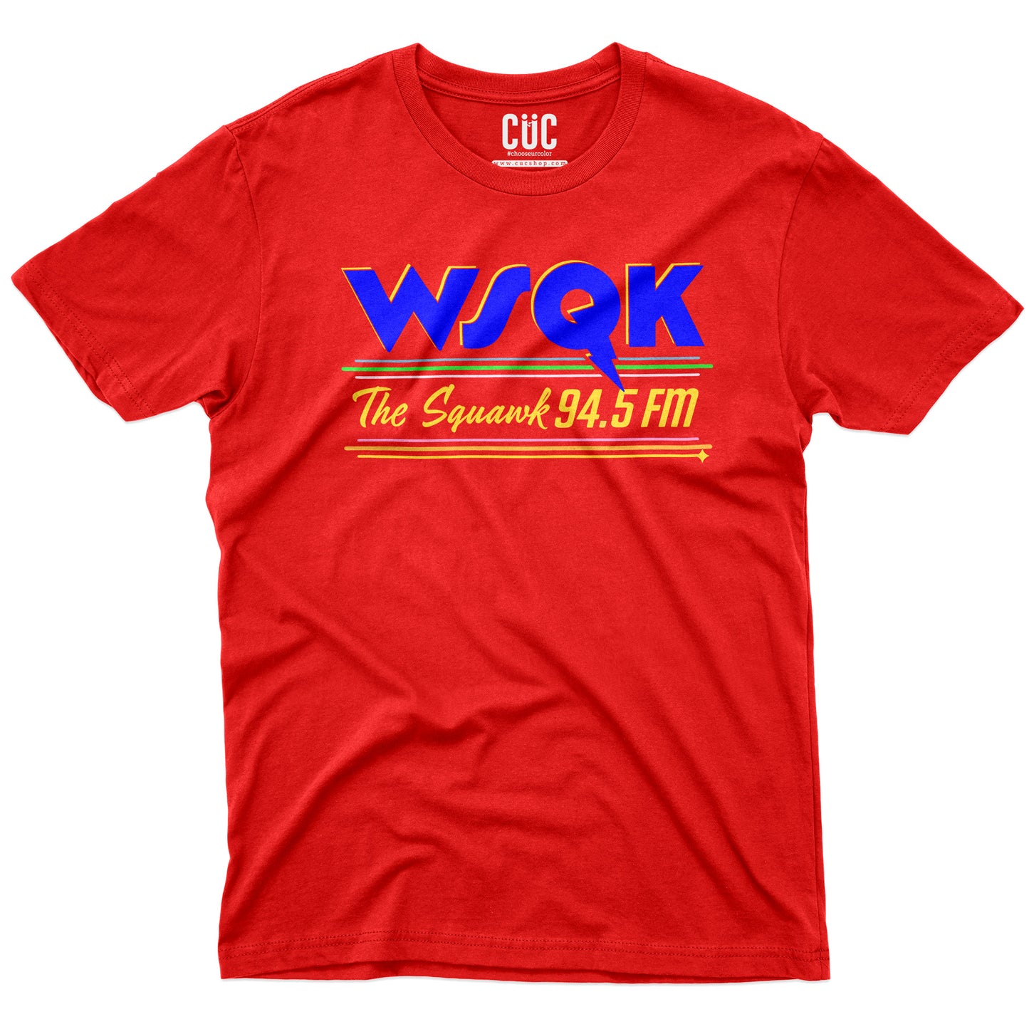 T-SHIRT Radio Stranger WSQK anni 80 cult Rocking Robin Rossa #chooseurcolor