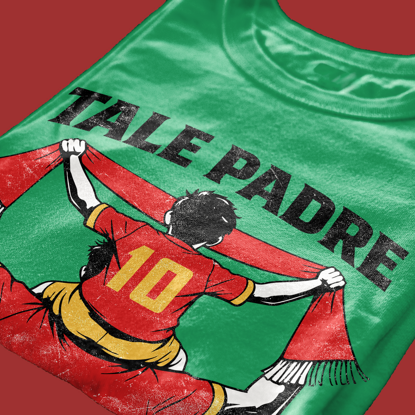 T-SHIRT Festa del Papà padre Tifoso come il figlio GIALLO ROSSO IRI #chooseurcolor