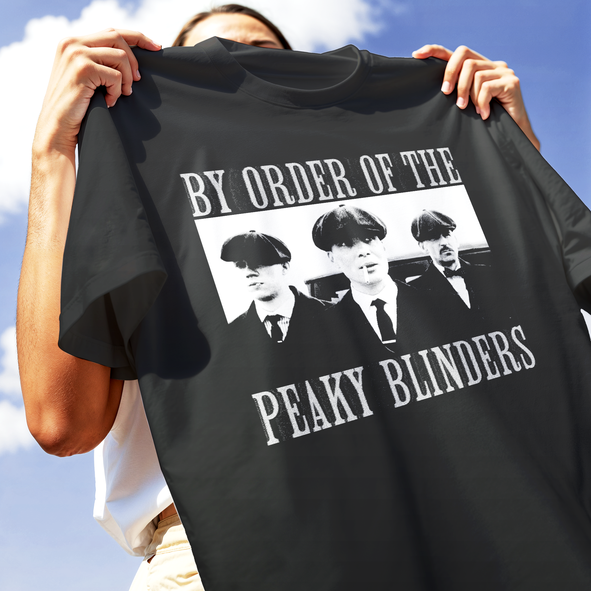 T-SHIRT CUC BY ORDER OF THE PEAKY BLINDERS serie tv cult Nera M [IMGKEY:BLA:M:3]