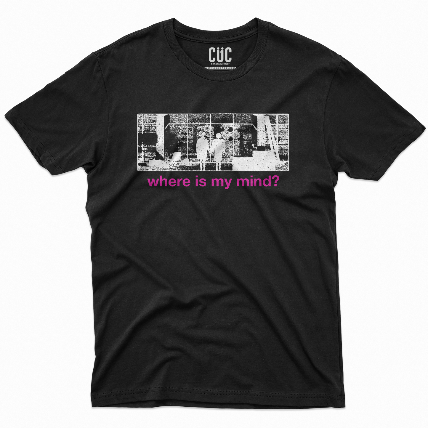 T-SHIRT CUC Where is my mind Fight Club fincher Palahniuk Nera M [IMGKEY:BLA:M:1]
