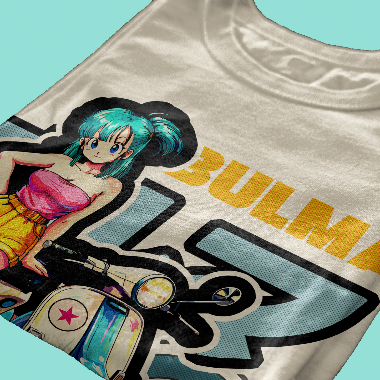 T-SHIRT CUC ANIME BULMA 150CC motorino e classic manga Sabbia M [IMGKEY:SAN:M:4]