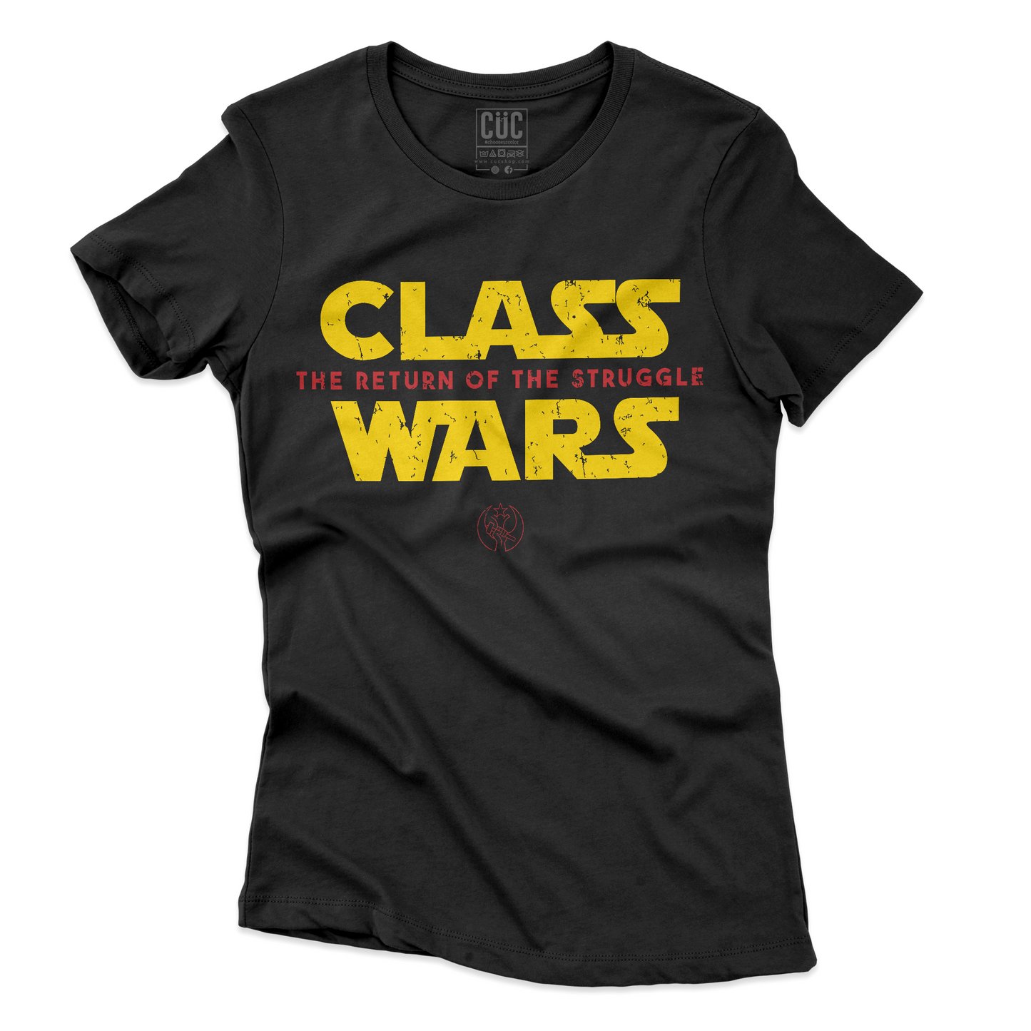 T-SHIRT CUC CLASS WARS the return of the struggle lotta di classe Nera W [IMGKEY:BLA:W:2]