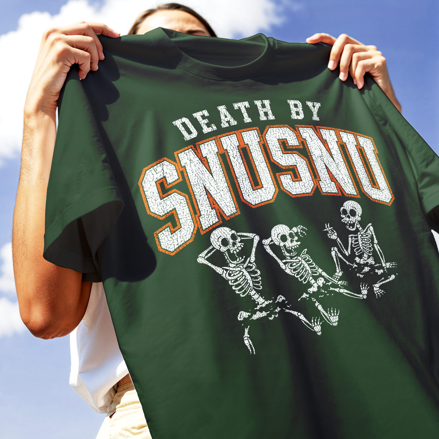 T-SHIRT CUC DEATH BY SNU SNU Futurama citazione cult Verde Bottiglia M [IMGKEY:BOT:M:2]