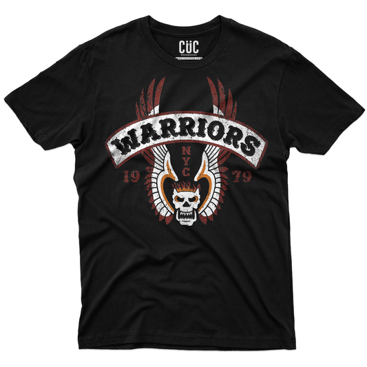 T-SHIRT CUC THE WARRIORS i Guerrieri della Notte NY 1979 Grunge Nera M [IMGKEY:BLA:M:1]