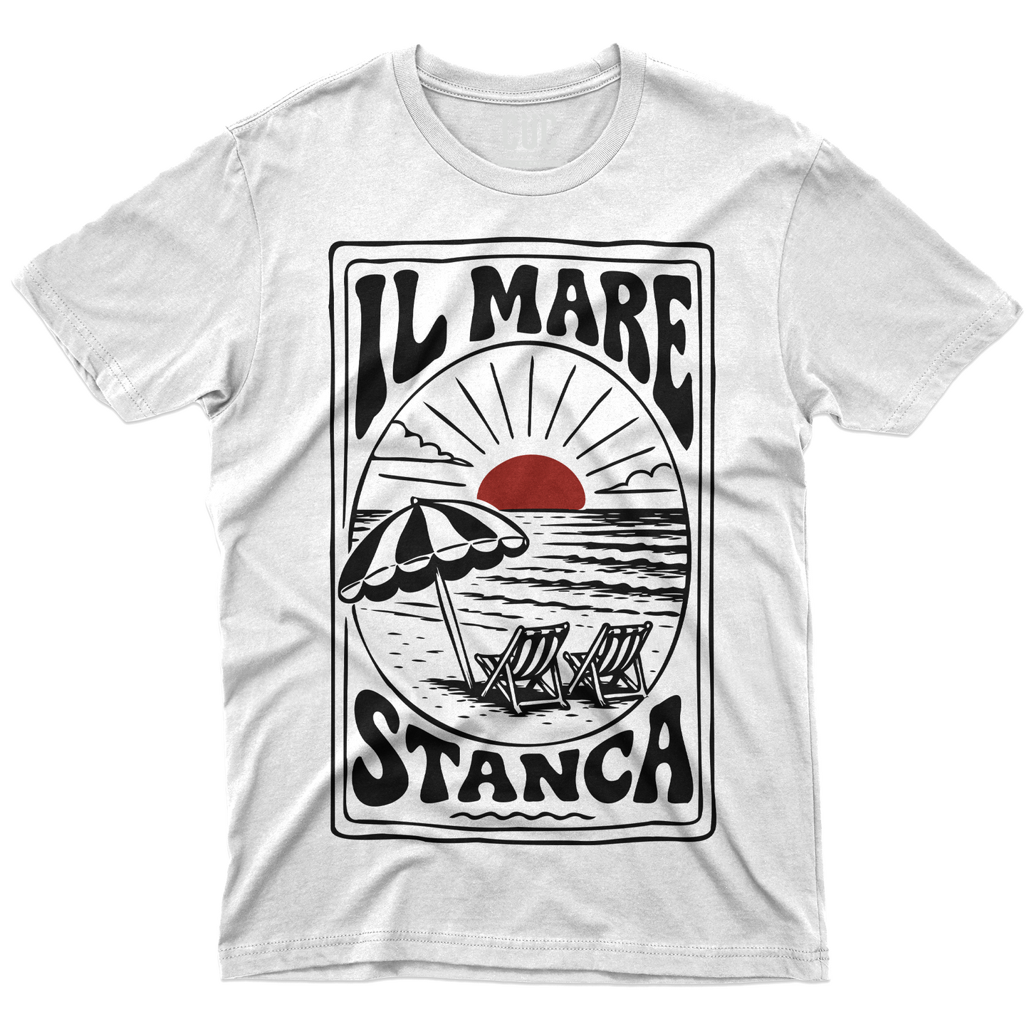 T-SHIRT CUC Il Mare Stanca detti popolari surf estate regalo divertente Bianca M [IMGKEY:WHI:M:1]