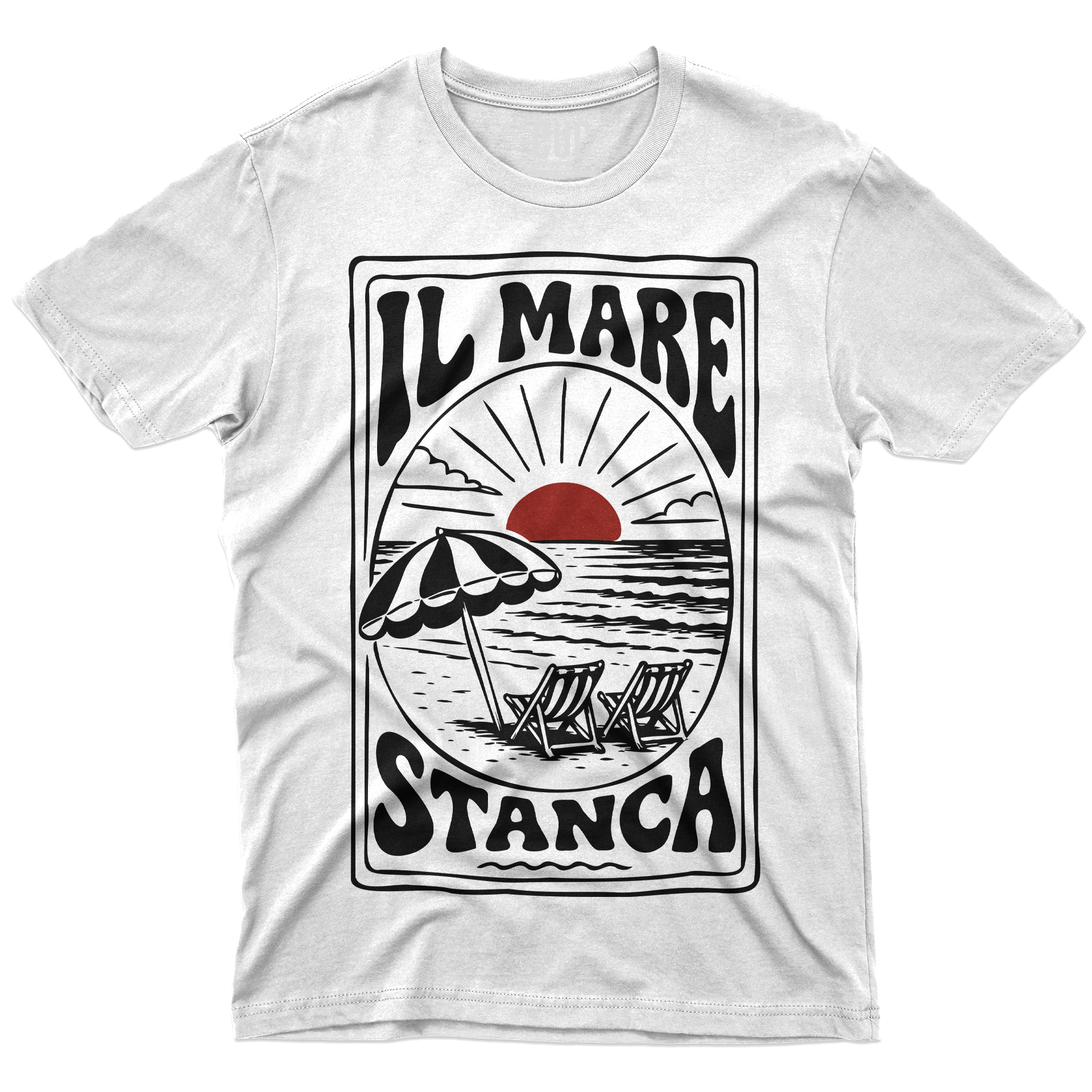 T-SHIRT CUC Il Mare Stanca detti popolari surf estate regalo divertente Bianca M [IMGKEY:WHI:M:1]