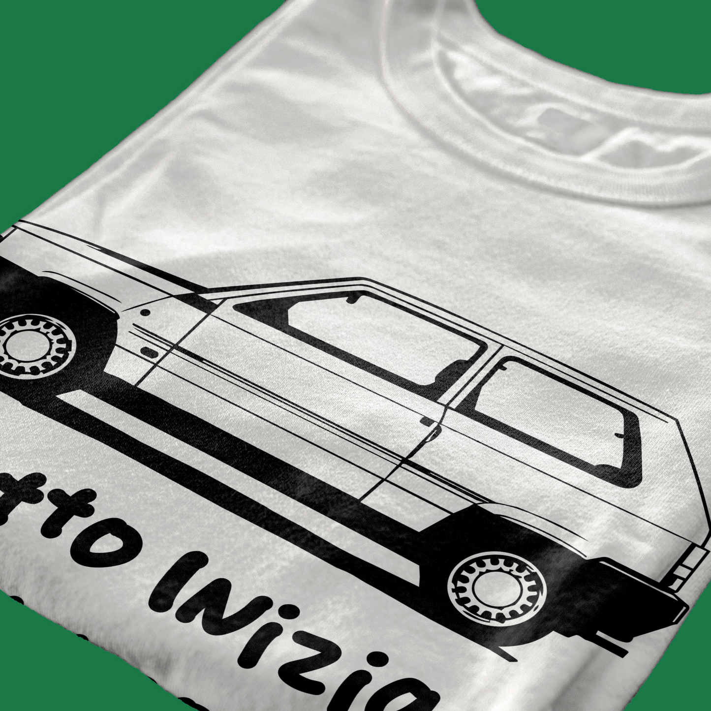 T-SHIRT CUC Tutto inizia con un sogno Panda macchine epiche Bianca M [IMGKEY:WHI:M:4]