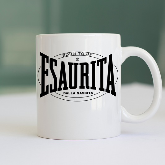 Tazza CUC Esaurita dalla Nascita maglia ispirazione sportiva Bianca M [IMGKEY:WHI:M:1]