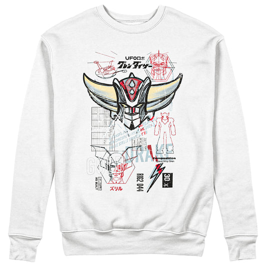 CUC Felpa Girocollo GOLDRAKE VINTAGE - Ufo Robot - Cartoni Anni 80 #chooseurcolor