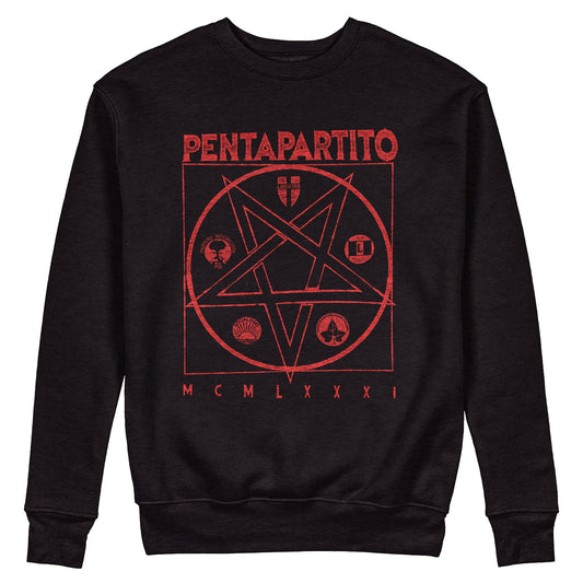 Felpa Girocollo PENTAPARTITO - Politica - Prima Repubblica #chooseurcolor