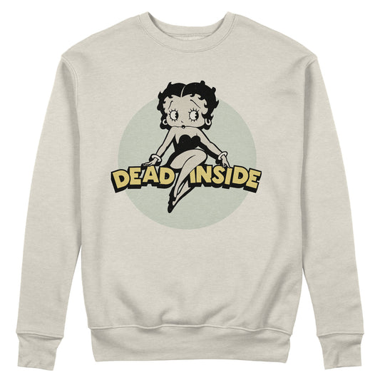 CUC Felpa Girocollo BETTY BOOP DEAD INSIDE Divertente Vintage #chooseurcolor