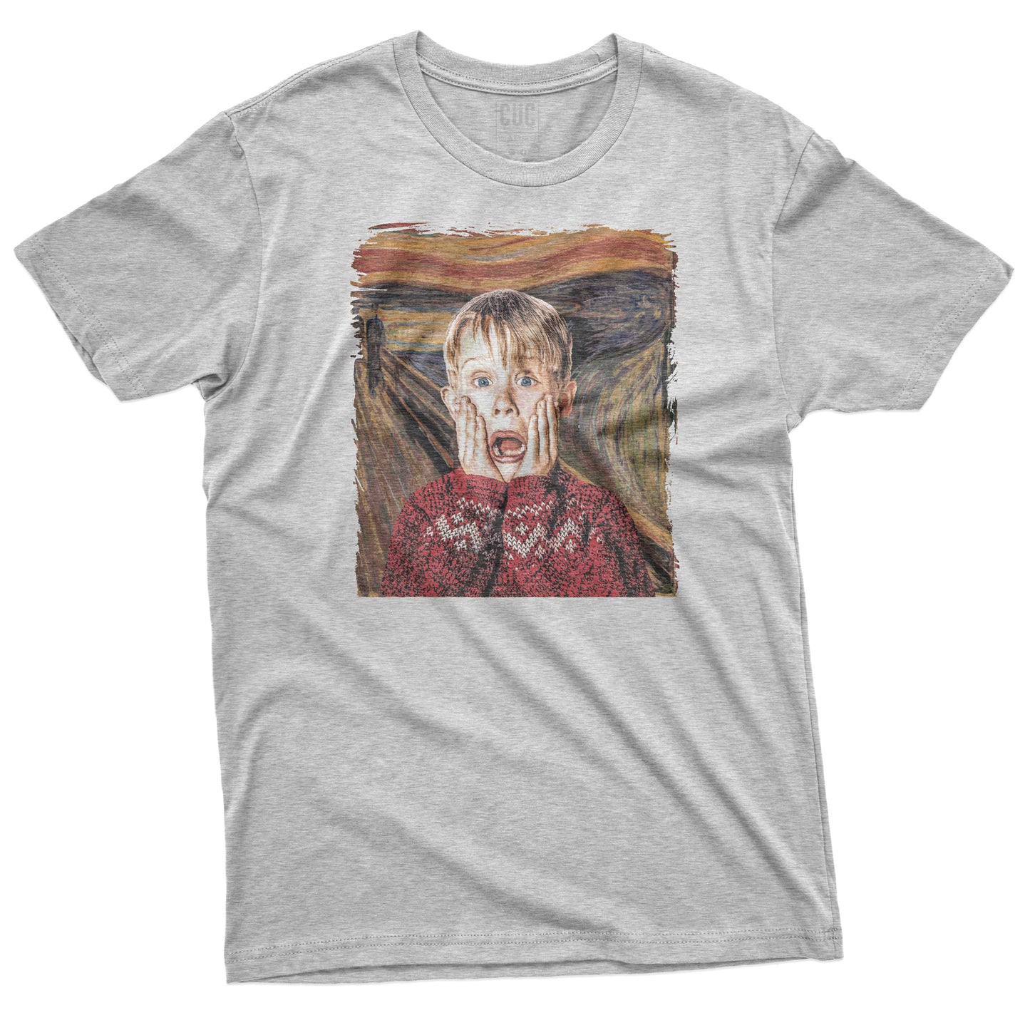CUC T-Shirt HOME ALONE Kevin - Munch - l'Urlo - Natale #chooseurcolor