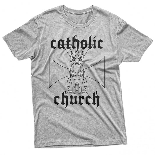 CUC T-Shirt CAT HOLIC CHURCH - Gatti - divertente #chooseurcolor