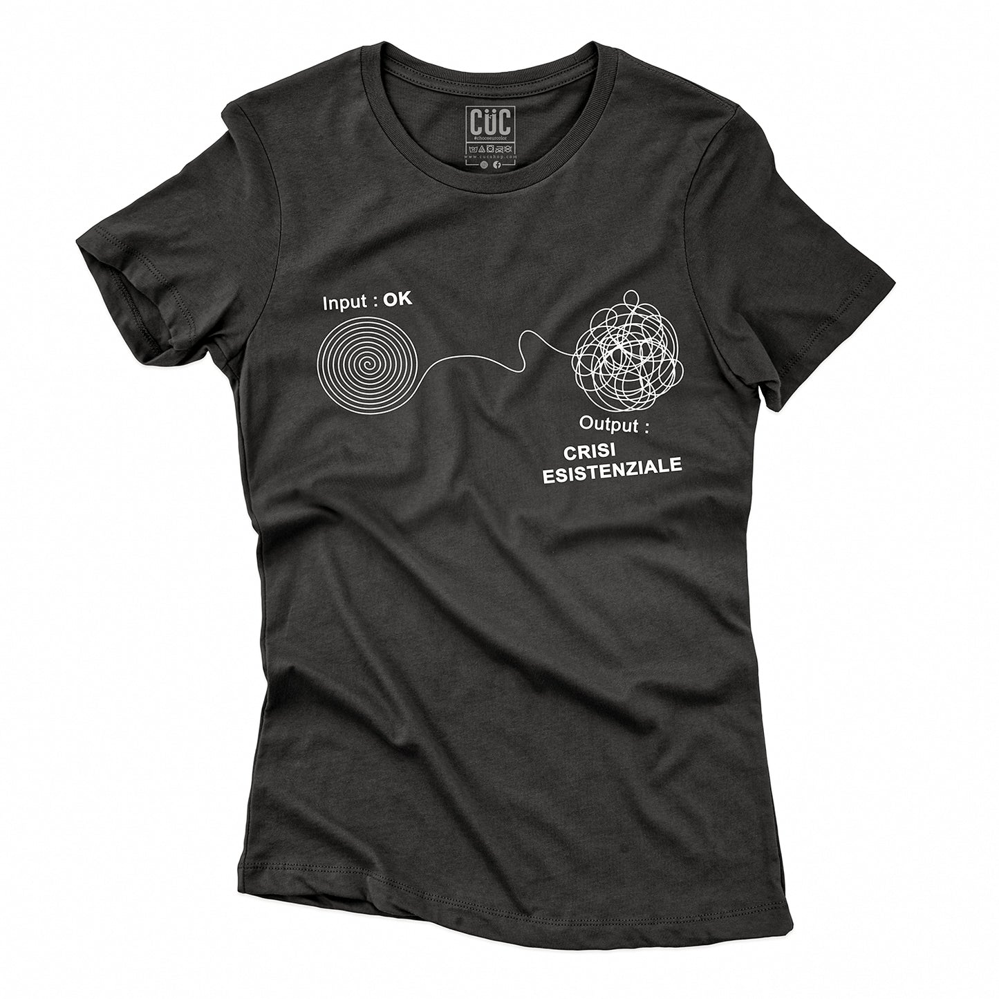 T-SHIRT CUC CRISI ESISTENZIALE - Divertente - Overthinking  #chooseurcolor