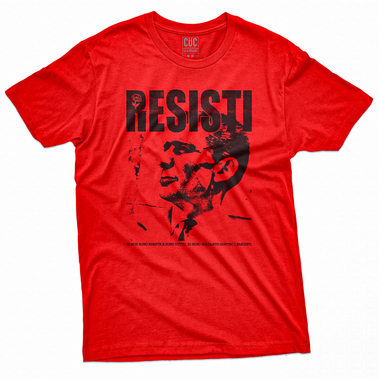 T-SHIRT CUC RESISTI - Beppe Fenoglio - Lotta Partigiana #chooseurcolor