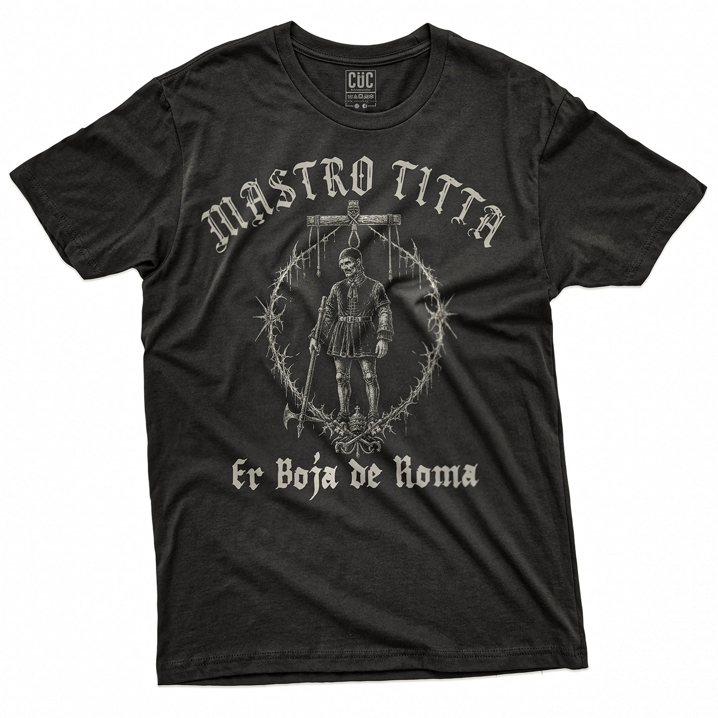T-SHIRT CUC MASTRO TITTA METAL - Er boja de Roma  #chooseurcolor