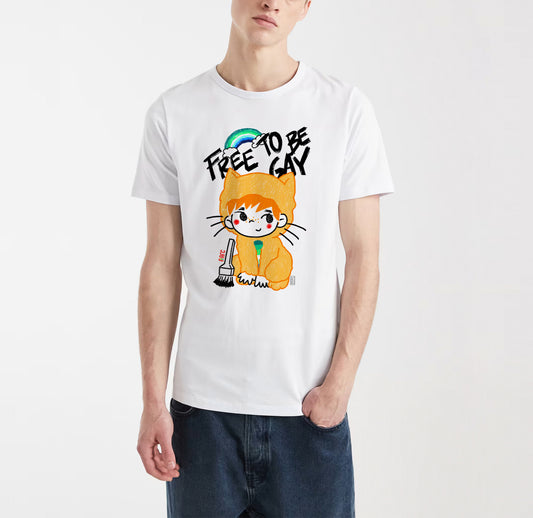 T-SHIRT GATTO Sardegna Pride 2026 Bianca [IMGKEY:WHI::1]