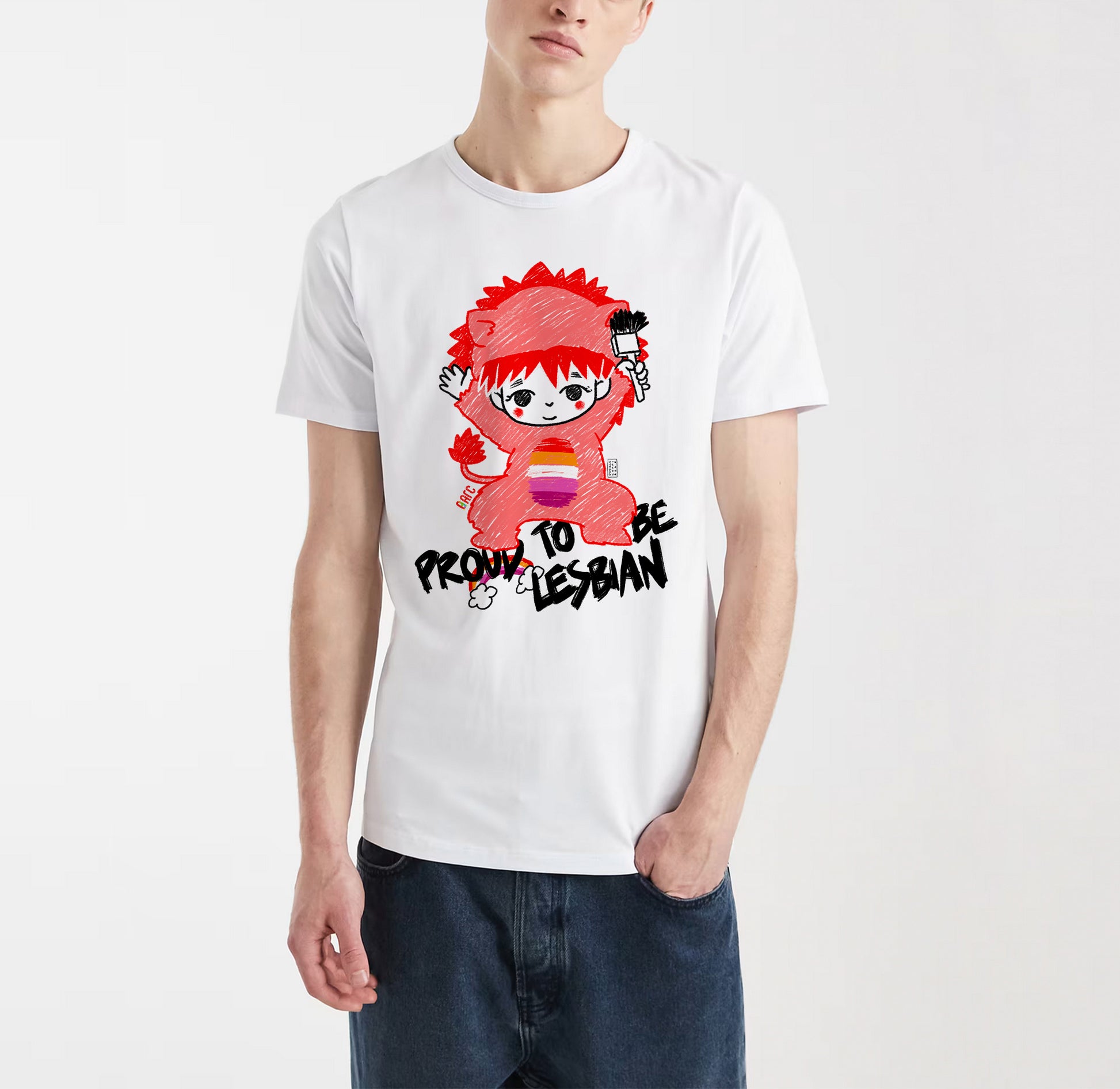 T-SHIRT LEONESSA Sardegna Pride 2026 Bianca [IMGKEY:WHI::1]