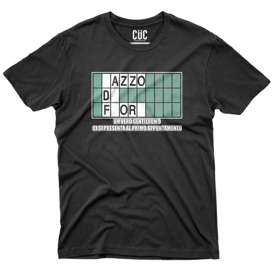 CUC T-Shirt UN VERO GENTILUOMO BLACK - ci si presenta al primo appuntamento -  #chooseurcolor