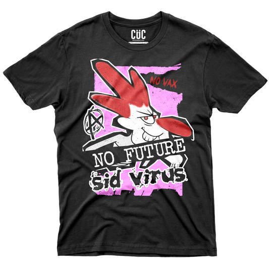 CUC T-Shirt SID VIRUS - No future - cartoon esplorando il corpo umano - punk anni 90 #chooseurcolor