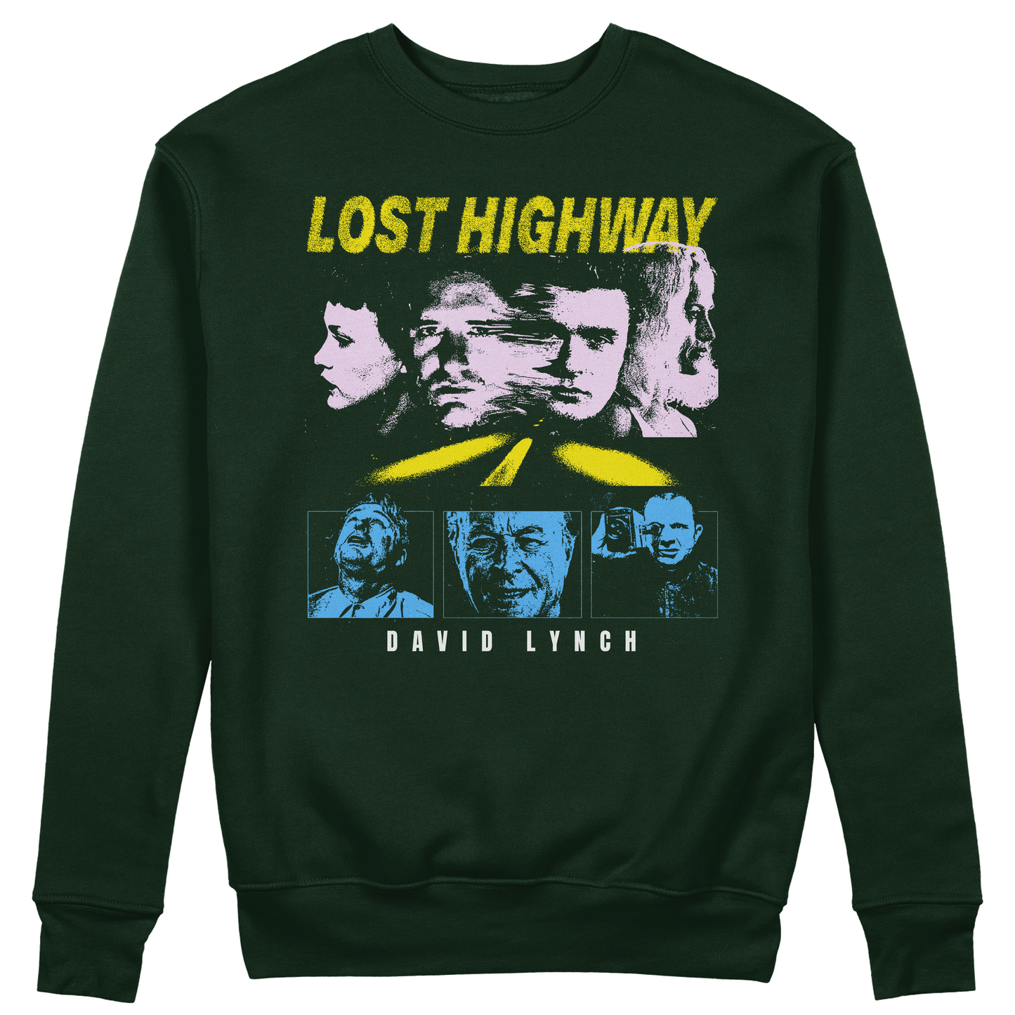Felpa Girocollo unisex LOST HIGHWAY - grunge version - David Lynch cult film #chooseurcolor