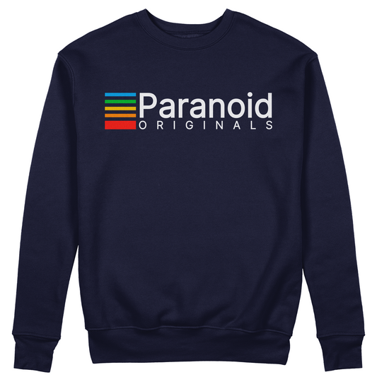 Felpa Girocollo PARANOID ORIGINALS - ansia paranoia divertente - regalo simpatico #chooseurcolor