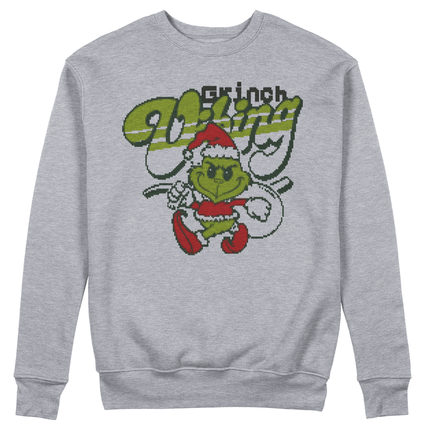 Felpa Girocollo unisex VIBES NATALIZIE - Grinch Vibing - film natale - christmas #chooseurcolor