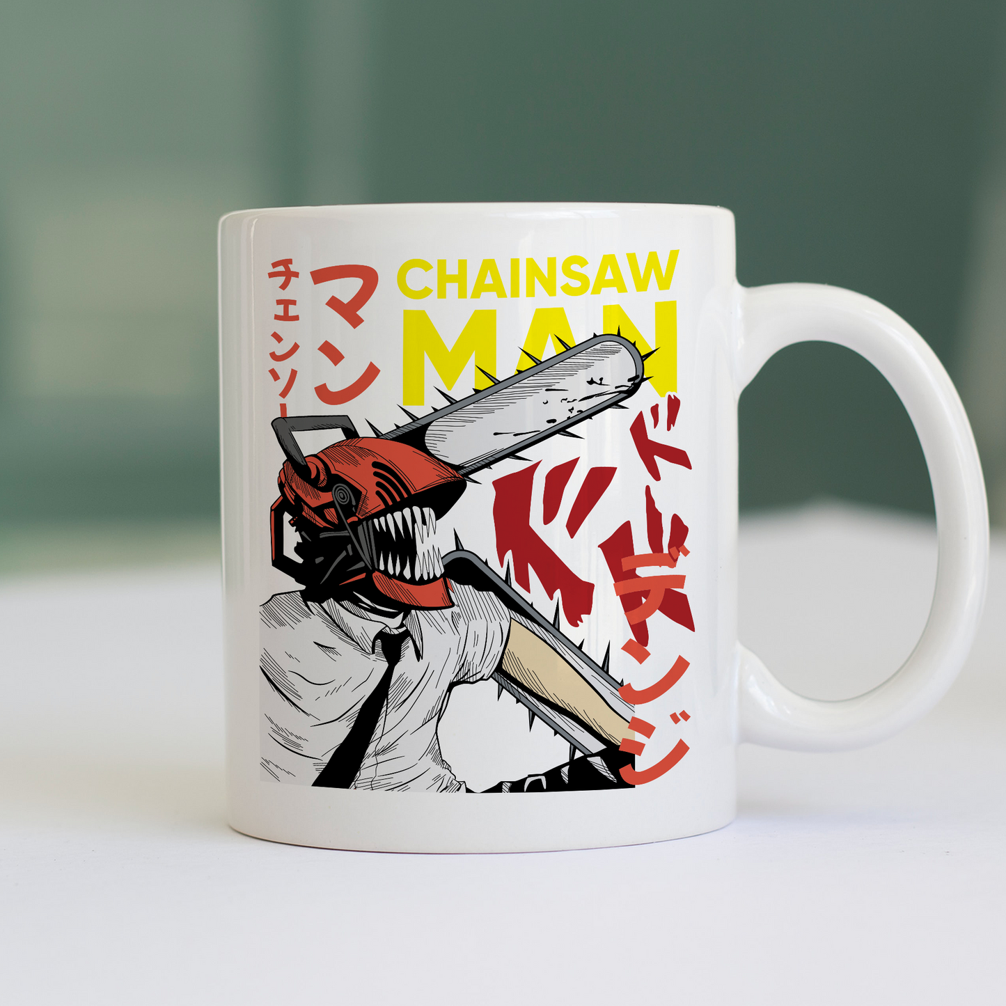 Tazza DENJI - anime manga cartoon - Chainsaw - Pochita - Demon Hunter - chooseurcolor
