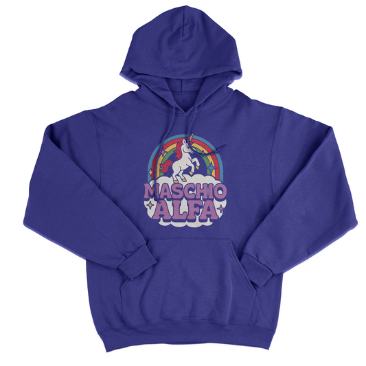 Felpa Cappuccio MASCHIO ALFA - divertente pride - lgbtq+ #chooseurcolor