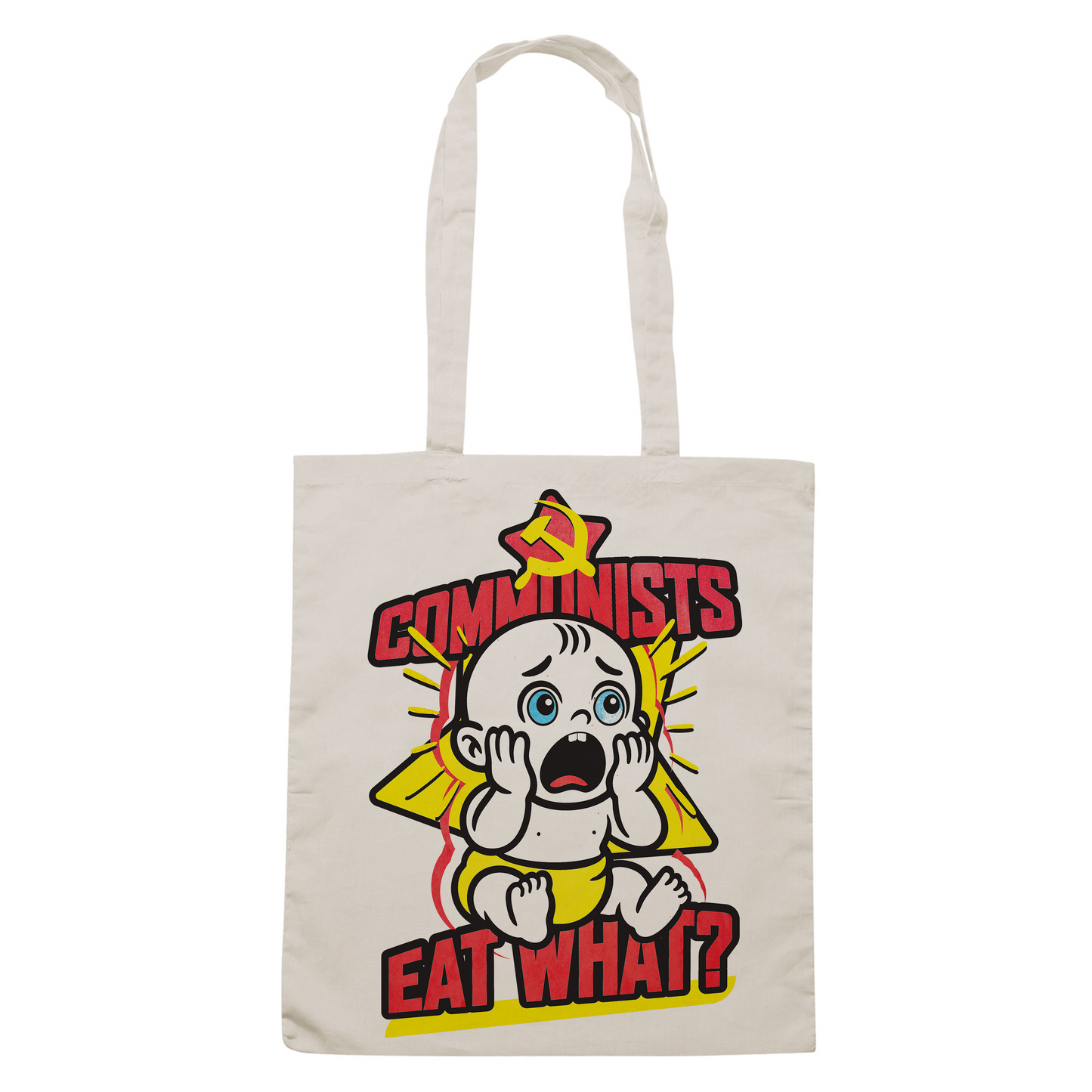 BAG CUC COMMUNI$T EAT WHAT? - divertente politica bambini #chooseurcolor