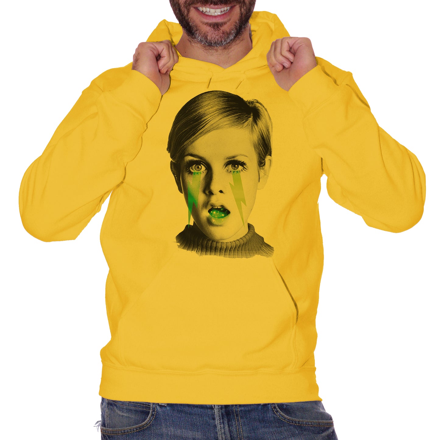 White Felpa Twiggy Vintage Star Black And White - FAMOSI CucShop