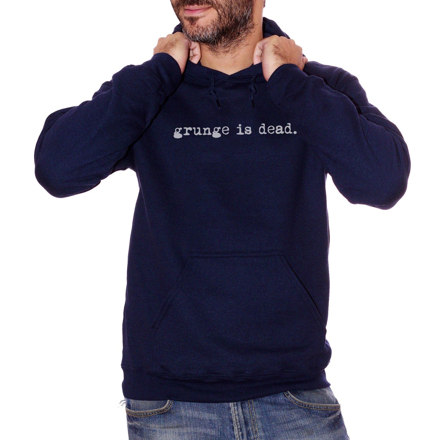 Black Felpa Grunge Is Dead Music - MUSIC CucShop